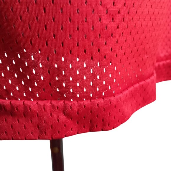 Men's Small Vintage T-shirt Single Stitch Mesh Ringer "8" 1980's Nylon USA Indy - Picture 5 of 7